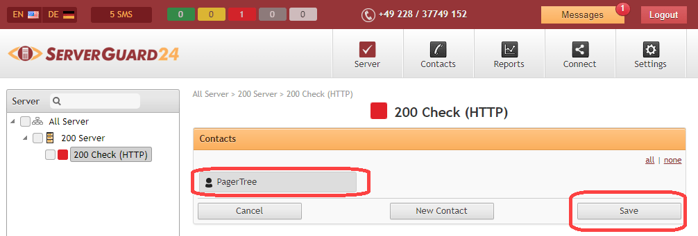 ServerGuard24 PAgerTree